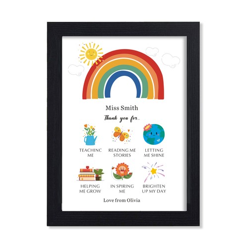 Personalised picture framed - personalised, a4
