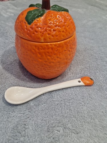 Ceramic orange marmalade - ceramic,