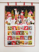 Handmade Fabric Christmas Advent Calendar Makower Christmas Dogs