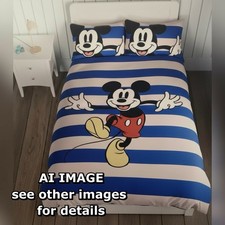 M&S - DISNEY Double Size - MICKEY MOUSE REVERSIBLE DUVET SET 