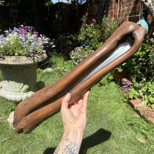 Rustic hand carved - hand-carved, wooden