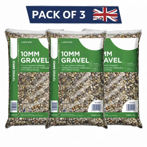 10mm pea shingle gravel - 3x,