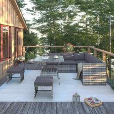 7 Seater Rattan Garden Patio