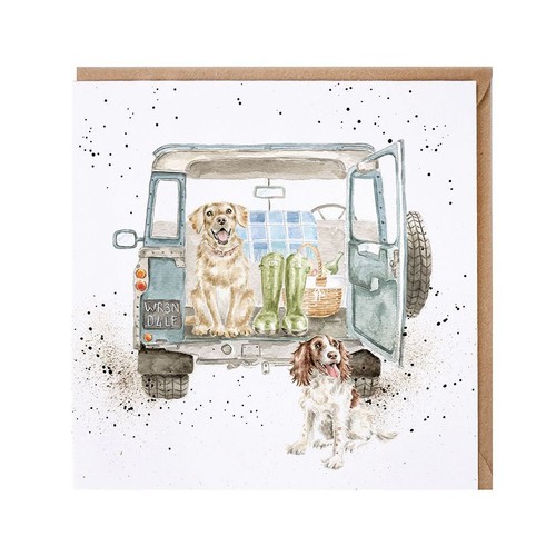 Labrador and spaniel birthday - labrador,