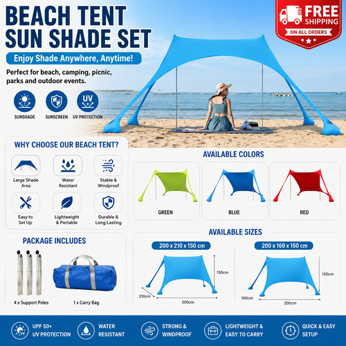 Portable pop beach - up, canopy