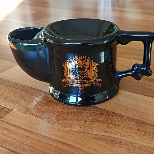 Garfield black ceramic - garfield, shaving