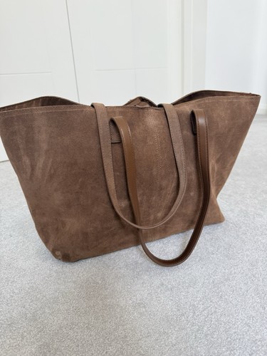 Women brown suede - brown, tote