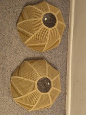 2 x Vintage Rattan Woven