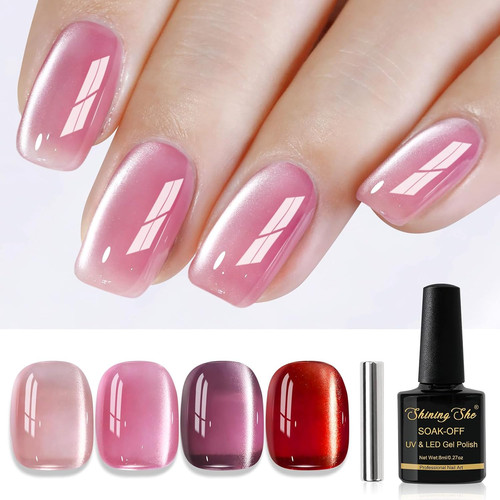 Gel nail polish magnetic - polish, 4