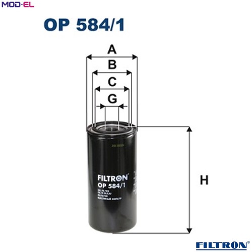 Oil filter 584 for - op, 584/1