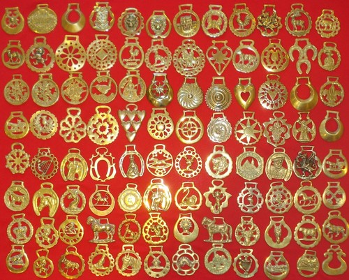 Vintage british horse brasses - british,