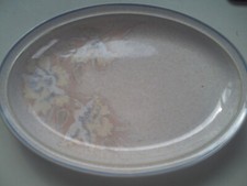 Denby Tasmin Stoneware Oval Plate 13"