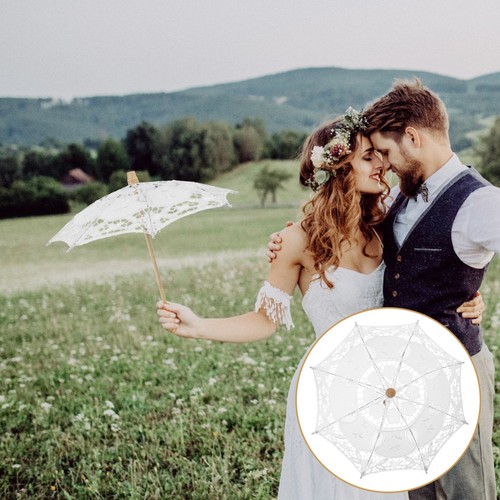 Wedding lace parasol cotton - wedding,