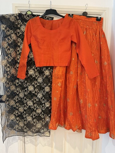 Women orange black gota - women’s, orange/black