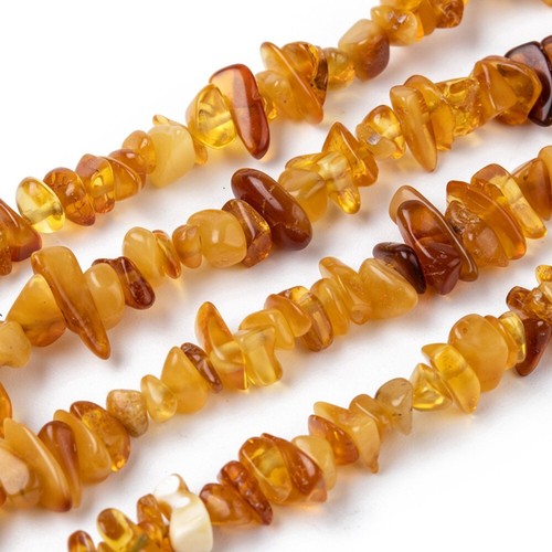 Strand 14mm natural gold - strand, 5-14mm