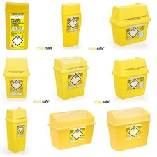 Sharps Bin Biohazard Needle Waste Box Insulin Syringe Tattoo Travel Medical