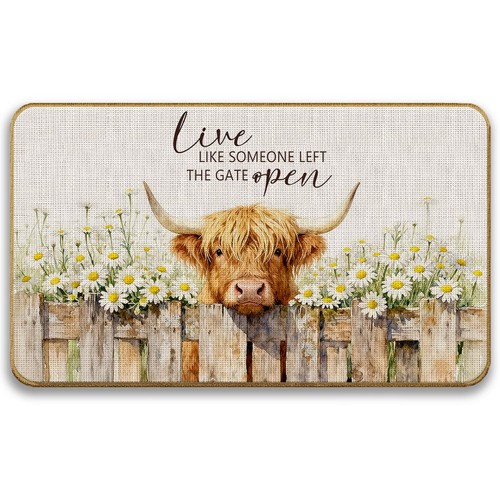 Daisy floral highland - highland, cow