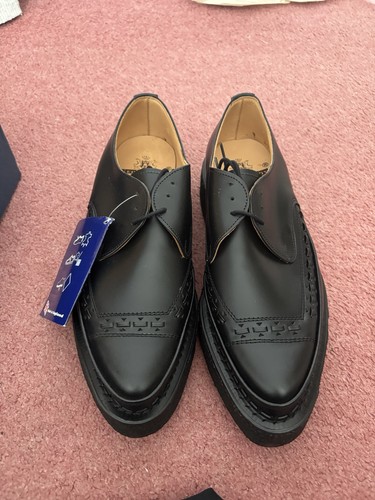 Black leather george - black,