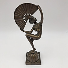 VINTAGE 24cm BRONZE ART DECO