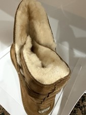 Bearpaw Womens Sherpa Lined Suede Winter Boots Brown Size 9 