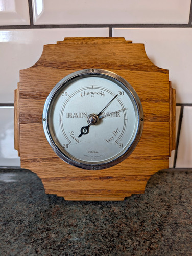 Vintage light oak federal made - light,