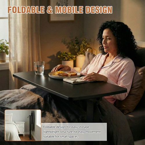 Overbed bedside table with - overbed,