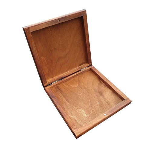 Wooden box brown color - cd, in