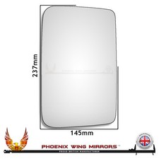 For Mitsubishi Delica L300 1986-1994 Convex Door Wing Mirror Glass Right Hand