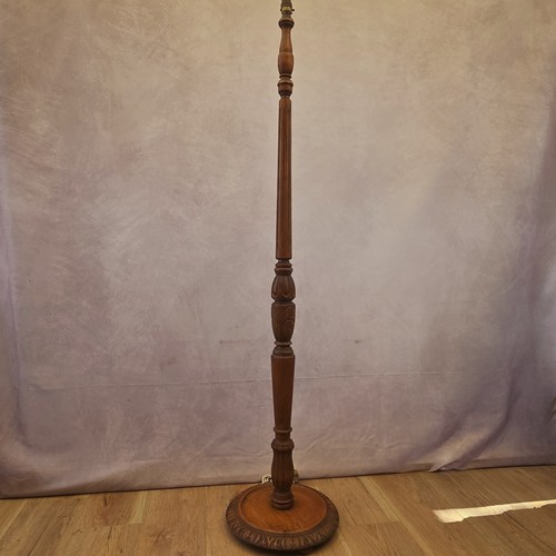 Vintage carved oak standard - vintage,