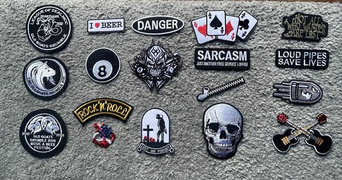 Motorcycle biker iron - biker, iron/sew