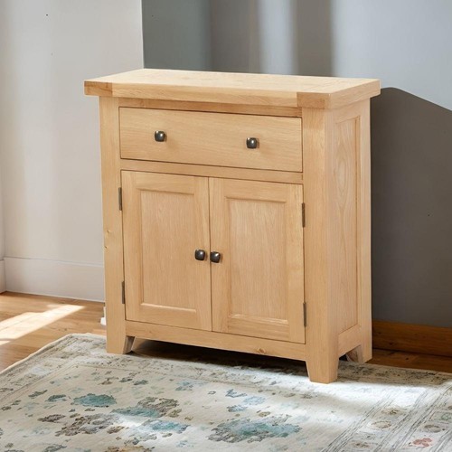 Solid oak compact sideboard - compact,