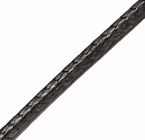 Black dyneema rope 3mm - black, rope.