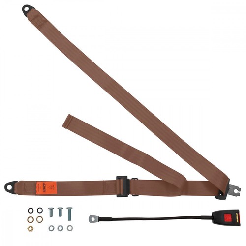 Front static seat belt - front, for