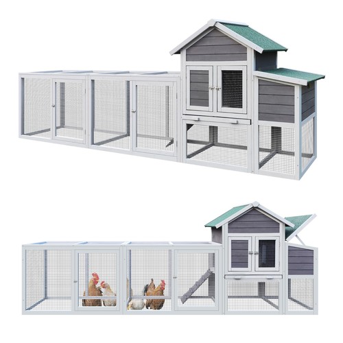 Large chicken coop - large, run