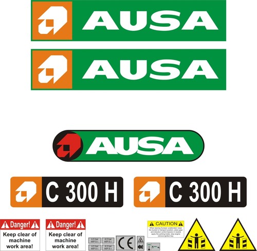 Ausa 300 fork lift decal - c,