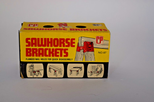 Vintage saw horse brackets - vintage,