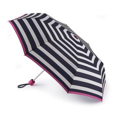 Joules by Fulton Minilite-2 Folding Umbrella - Wide Coastal Stripe