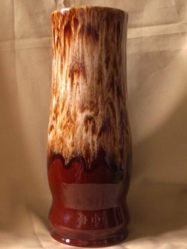 Tall vtg rich brown - , mottled