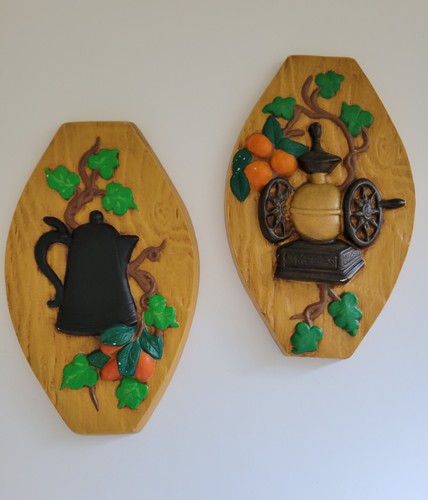 Vtg coffee fruit wall - coffee,