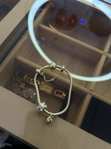 Pandora bracelet with charms - pandora,