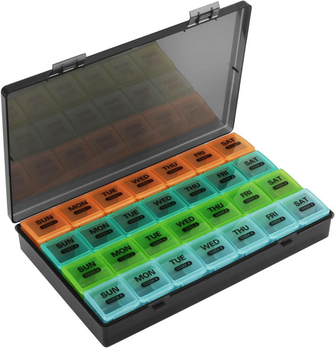 Monthly pill box organiser - monthly,