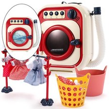 Kids Washing Machine Toy Toddler Cleaning Set-Toy Washing Machine Pretend Play