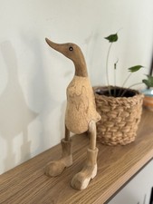 Plain Wooden Duck With Boots |