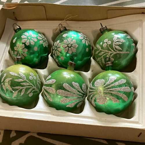 Vintage glass christmas - vintage,