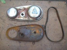 Norton 350 500 600 650 single twin Featherbed ? STEEL primary chaincases USED