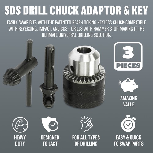 3pc sds drill - sds, chuck