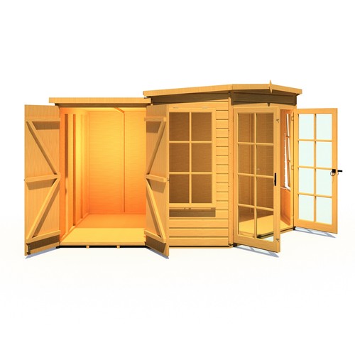 Shire hampton with side shed - shire,