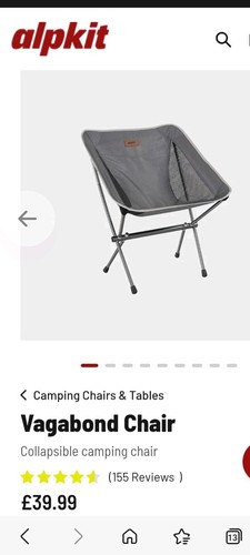 Alpkit vagabond camping chair - camping,