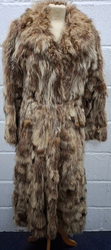 Real raccoon fur coat vintage - raccoon,
