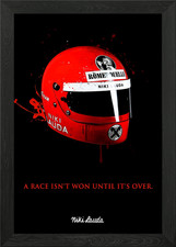 Niki Lauda Quote F1 Framed